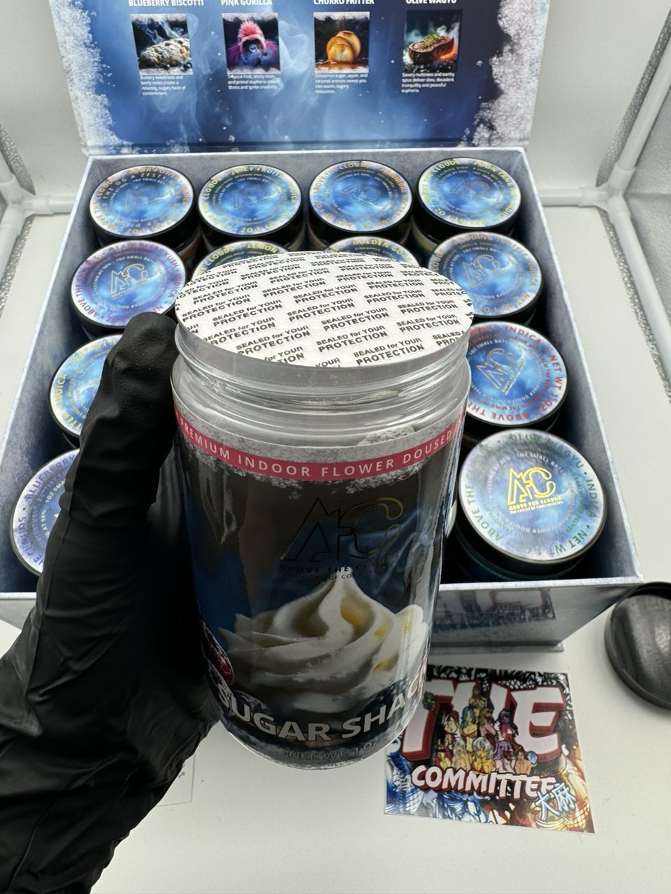 above the clouds snowcaps weed