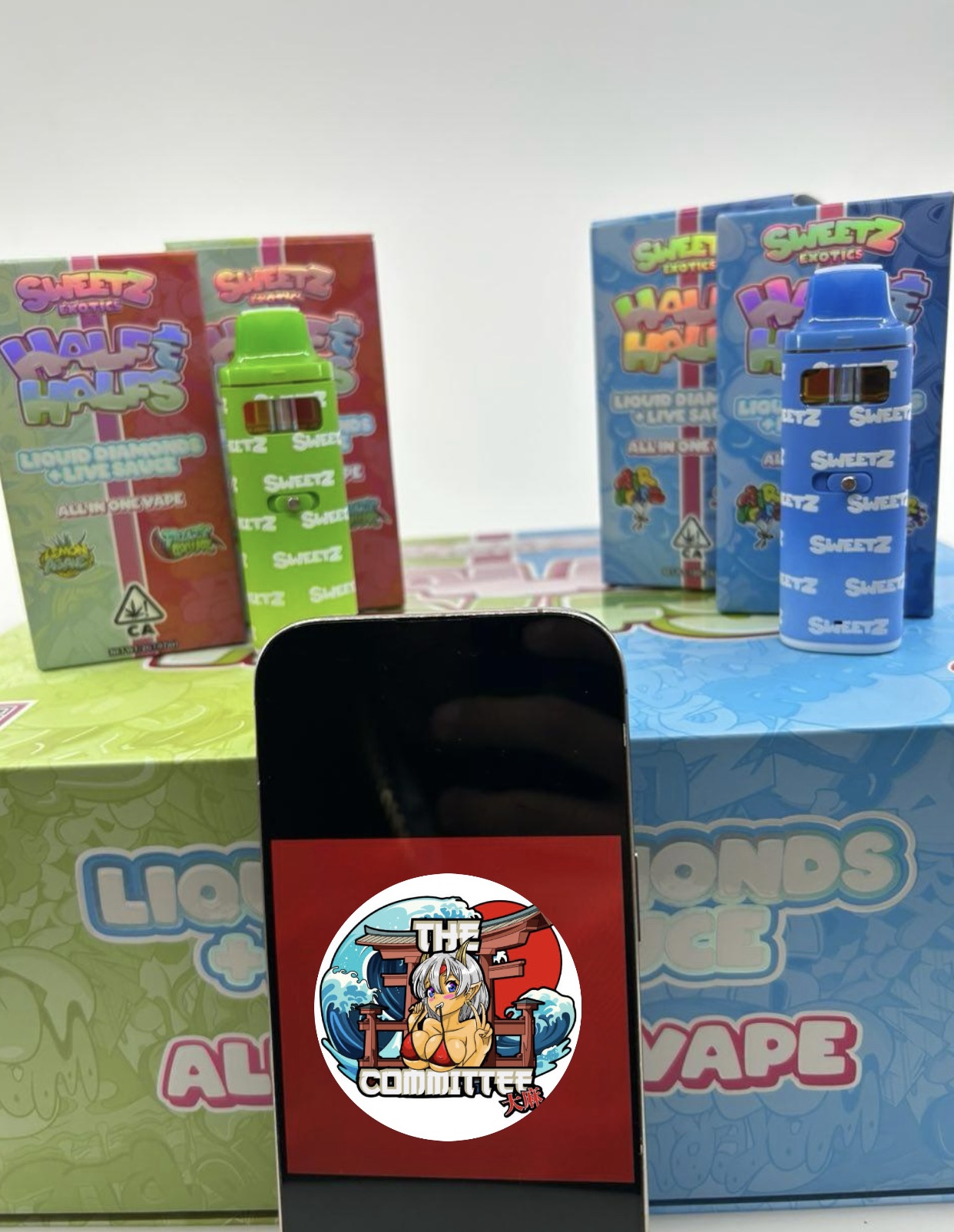 sweetz exotics half and halfs disposable