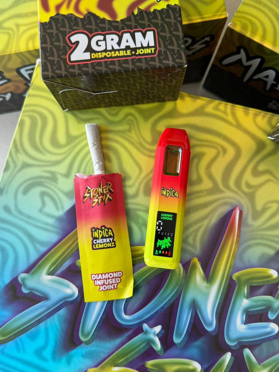 stoner stix 2g disposable + joint