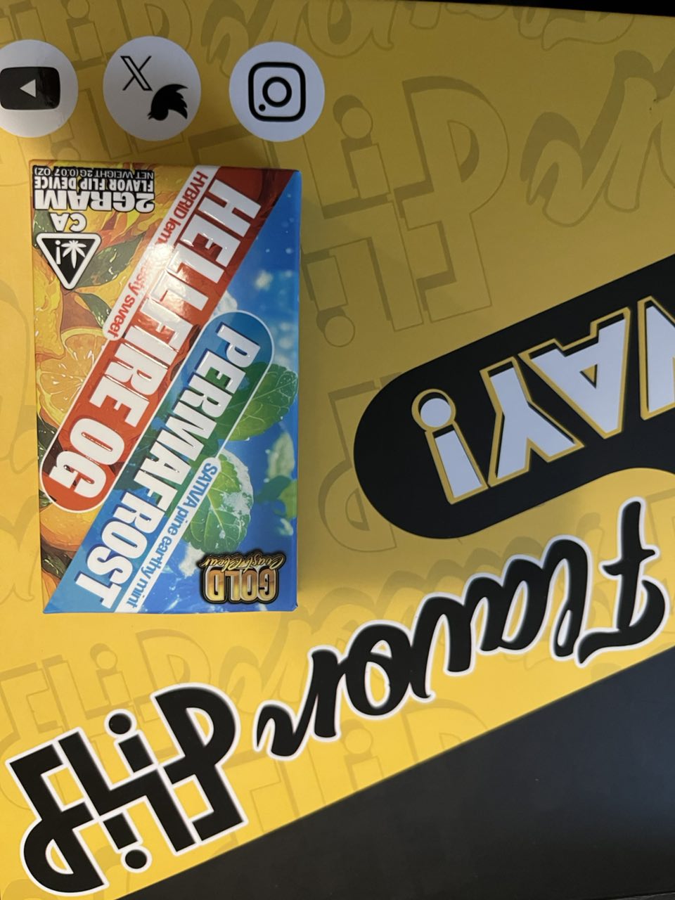 gold coast clear flavor flip disposable