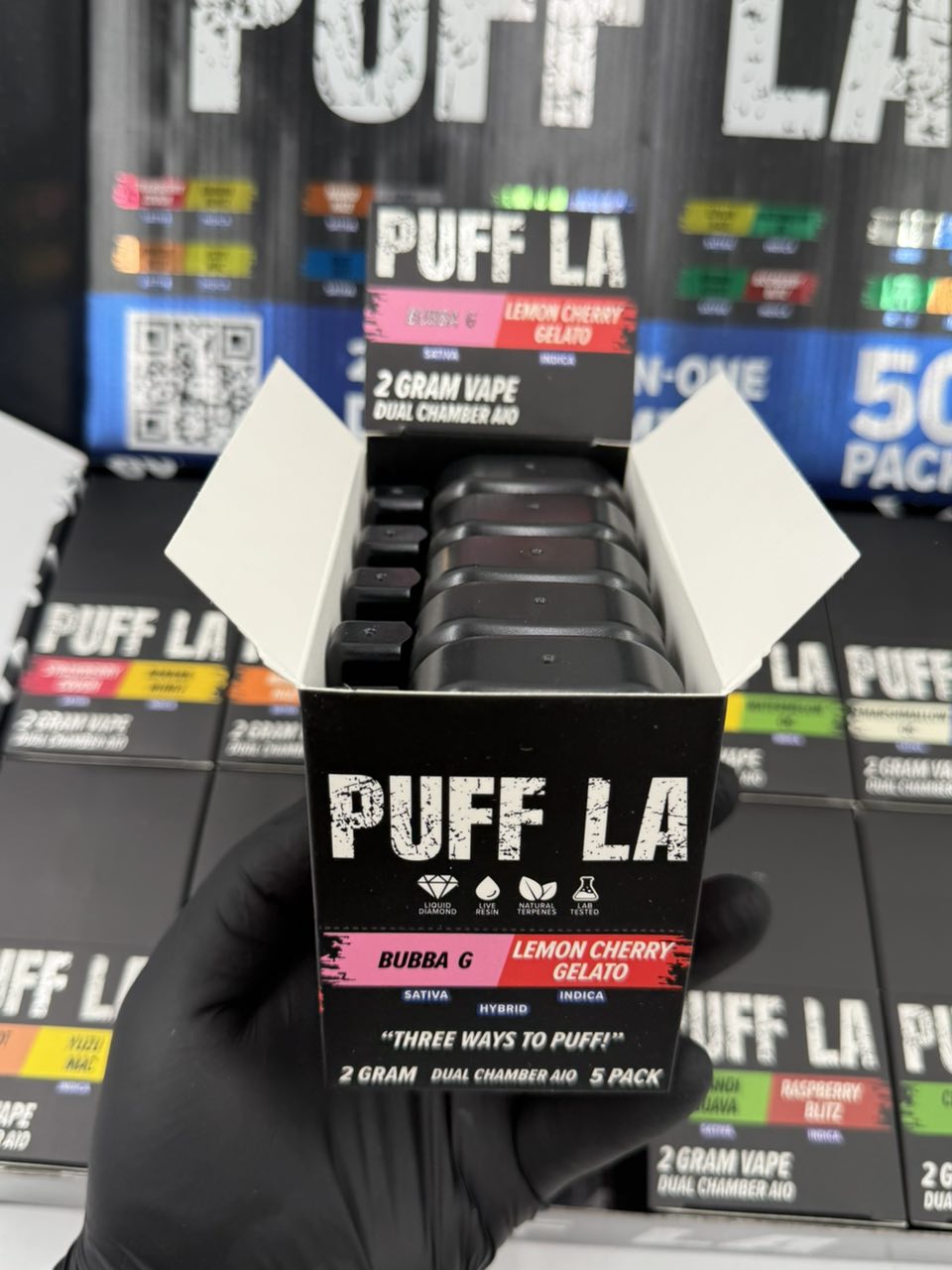 puff la 2g dual chamber disposable with pre rolls